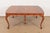 Wood Romweber Antique Chippendale Burl Wood Extension Dining Table, Newly Refinished For Sale - Image 7 of 14