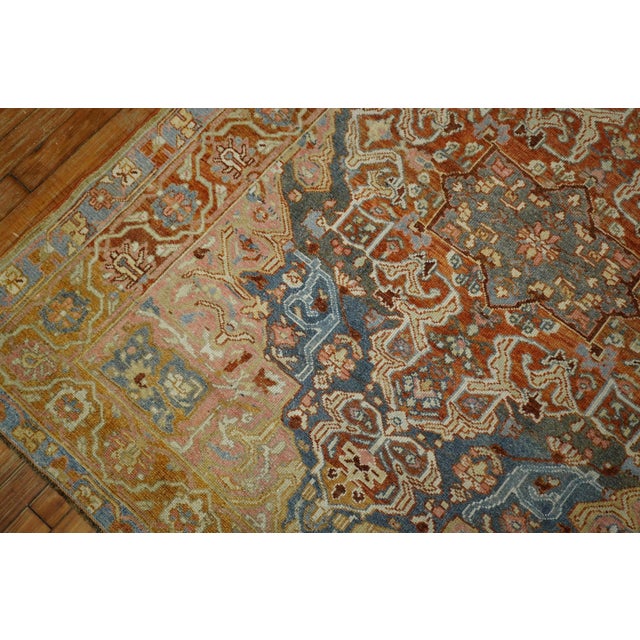 Antique Persian Bakhtiari Square Rug - 4'10" x 6'5" For Sale - Image 9 of 9