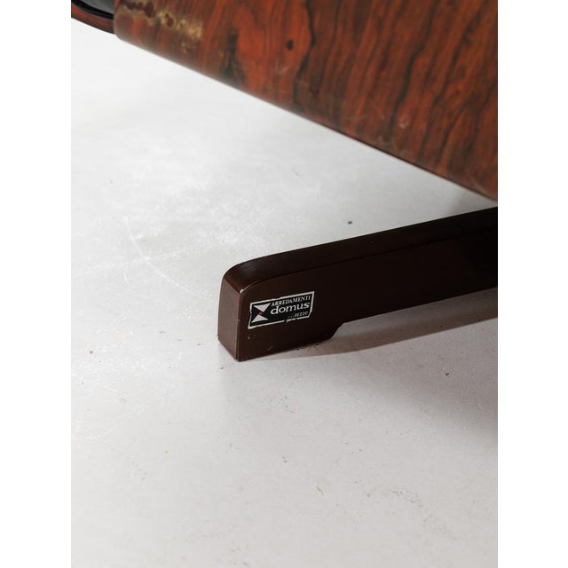 Swivel Model 401 Armchair in Rosewood by Menilio Taro for Cinova, 1960s For Sale - Image 12 of 13