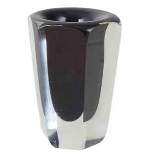 Faceted Art-Glass Vase by Vicke Lindstrand for Kosta Boda, 1970s For Sale