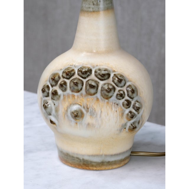Einar Johansen Drip Glazed Ceramic Table Lamps by Einar Johansen for Søholm, Denmark, 1960s, Set of 2 For Sale - Image 4 of 12