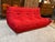 Michel Ducaroy for Ligne Roset Toga Sectional in Alcantara Goya Red, Set of Four For Sale - Image 17 of 18