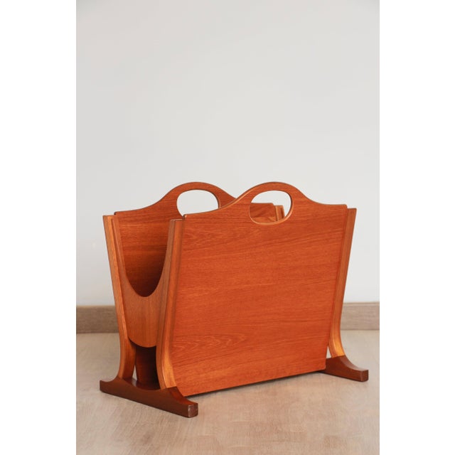 Vintage Teak Magazine Rack by Parker Knoll, 1960s For Sale - Image 9 of 10
