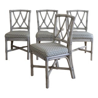 San Francisco Chairs from McGuire, 1970s, Set of 4 For Sale
