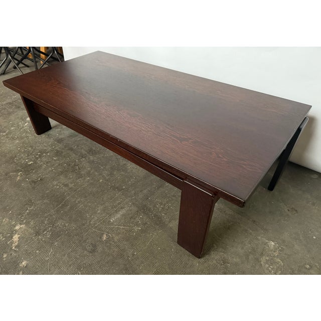 Vintage Wengé Rectangular Coffee Table, 1970s For Sale - Image 6 of 6