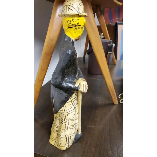 Mexican Artist Oskar Raoul Vintage Papier Mache Folk Art Signed by Artist 1970 For Sale - Image 11 of 13