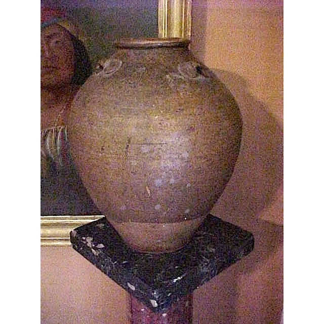 Early 18th Century Antique Archaistic Thai Earthenware Storage Vessel For Sale - Image 5 of 8