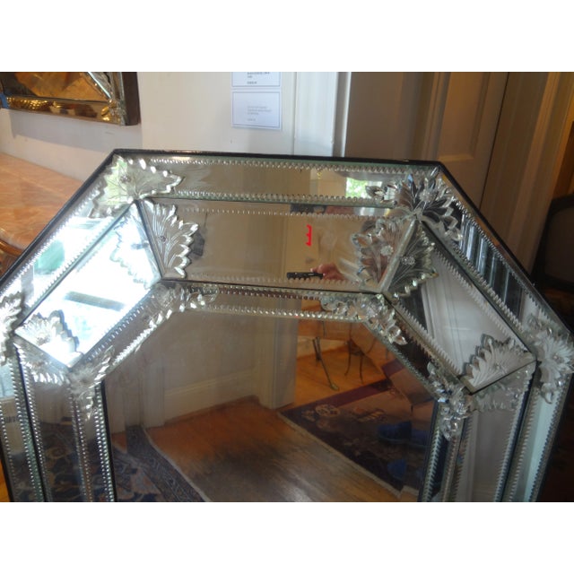 19th Century 19th Century Venetian Octagonal Beveled Mirror For Sale - Image 5 of 12