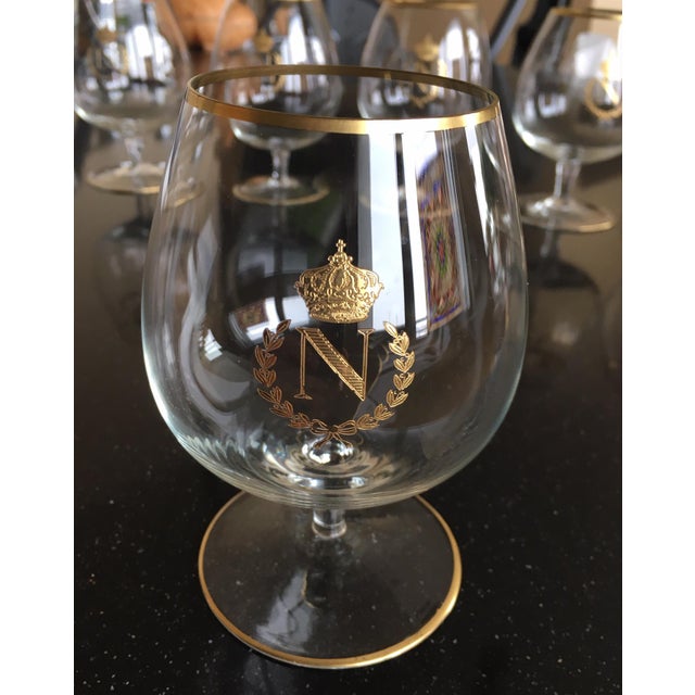 Vintage 1950's GoldRimmed Napoleon Brandy Snifters Set of 6 Chairish