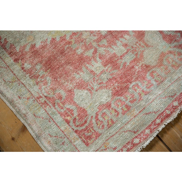 Vintage Distressed Oushak Rug Runner - 2'7" x 4'9" For Sale - Image 9 of 9