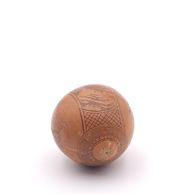 19th Century Seed Pod Etched With a Poem and Design, 19th Century For Sale - Image 5 of 8