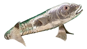 Articulated Silver Fish with Reliefs and Applications