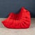 1970s Vintage Togo Three-Seater Sofa in Red by Michel Ducaroy for Ligne Roset, 1973 For Sale - Image 5 of 18