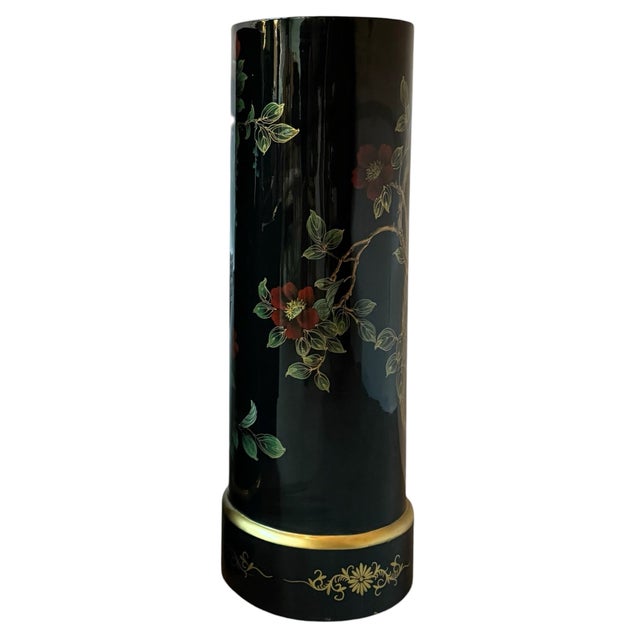 36 1/4”H x 12”D A commanding pair of mid-century architectural pedestals, these three-foot-tall cylindrical columns...