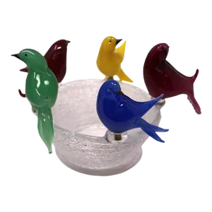 Wave Murano Glass - Bird Bath by Wave Murano Glass