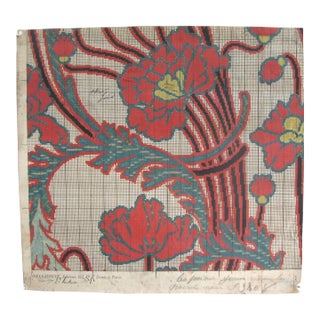 Late 19th Century French Textile Design For Sale