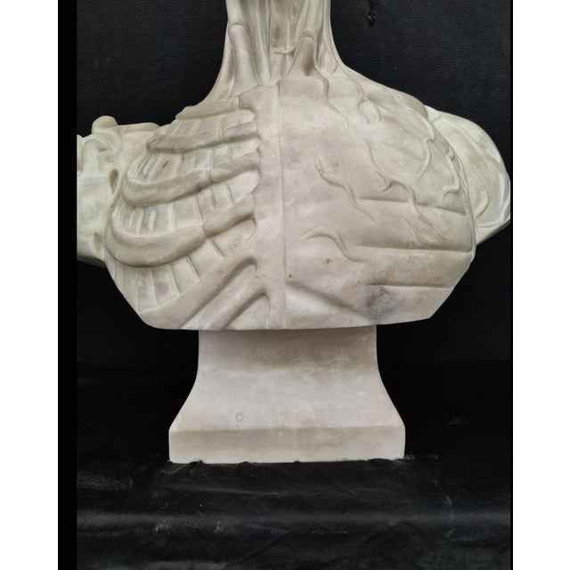 Stone Jean-Antoine Houdon, Anatomical Bust from the Houdon Model, Carrara Marble For Sale - Image 7 of 12