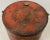 American Early 20th C. Red Stenciled Kerosene Oil Can for Plant Stand or Side Table For Sale - Image 3 of 6