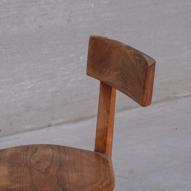 Mid-Century French Elm S34 Chair from Pierre Chapo, 1970s For Sale - Image 11 of 15