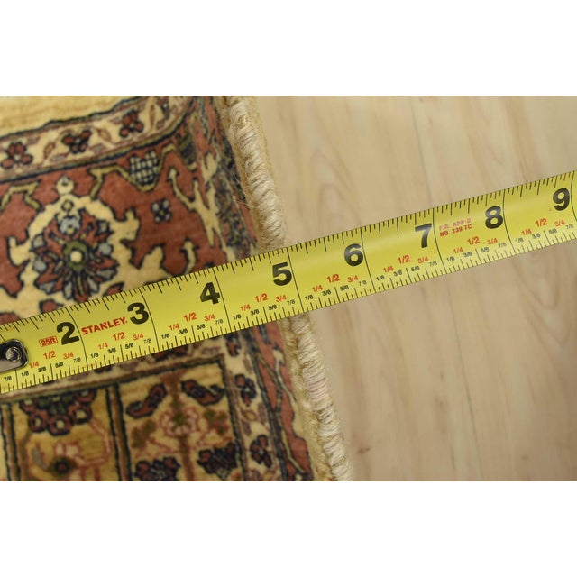 Gabbeh Rug 5’6” X 7’7” Beige Wool Vintage Traditional Hand-Knotted Carpet For Sale - Image 11 of 13