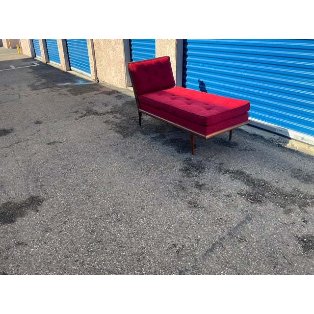 Modern Medellin Mid-Century Style Chaise For Sale In San Diego - Image 6 of 14