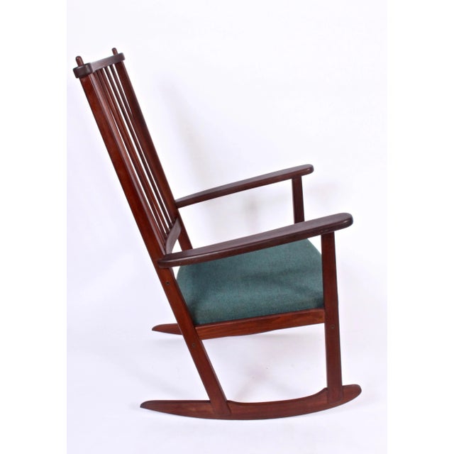 Mid-Century Modern Ynge Ekstrom Rosewood Rocking Chair, 1960s For Sale - Image 3 of 10