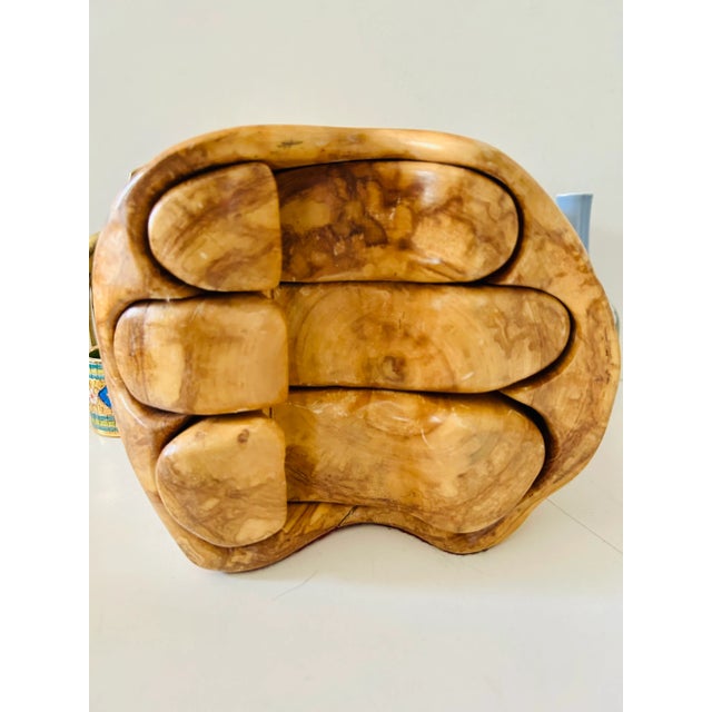 Vintage Handmade Wooden Jewelry Box For Sale - Image 10 of 10