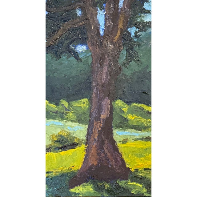 This landscape oil painting was painted onsite, "en plein air" in Bath County, Virginia, at Fort Lewis Farm. The subject...