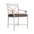Brown Jordan Venetian Arm Chair, Dove frame with Fusion Moccasian fabric For Sale - Image 12 of 12