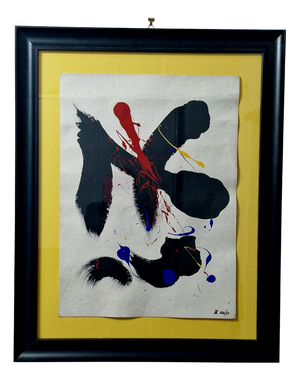 M. HDL, 2001, Mixed Media on Paper, Glass & Wood & Paper