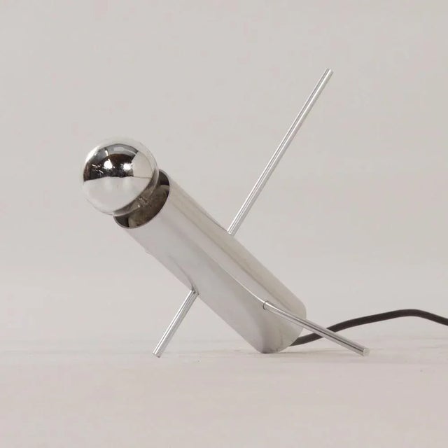Silver Grasshopper Table Lamp Model R-60 by Otto Wasch for Raak, 1960s For Sale - Image 8 of 12