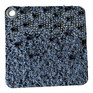 Italian Studded Fabric Swatch No 14 For Sale