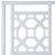 David Francis Lattice Back Platform Bed Twin Extra Long, Light Blue For Sale - Image 4 of 7