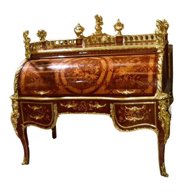 Louis XV Roll Top Desk For Sale - Image 4 of 12