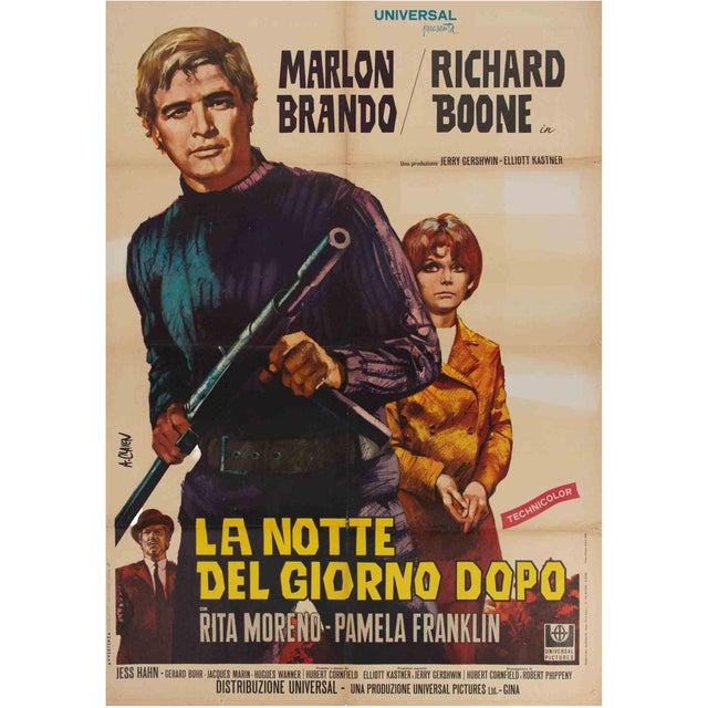 La Notte del Giorno Dopo / The Night of the Following Day Poster, Italy, 1968 For Sale