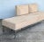 Almond Vintage Chrome and Fabric Daybed For Sale - Image 8 of 12