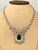 11 Ct Pear Shape Zambian Natural Emerald & 17 Ct Diamond Necklace 18 Karat Gold For Sale - Image 10 of 18
