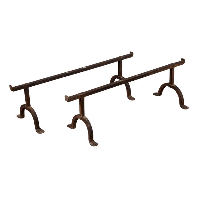 Medieval Wrought Iron Bed Base Trestles For Sale