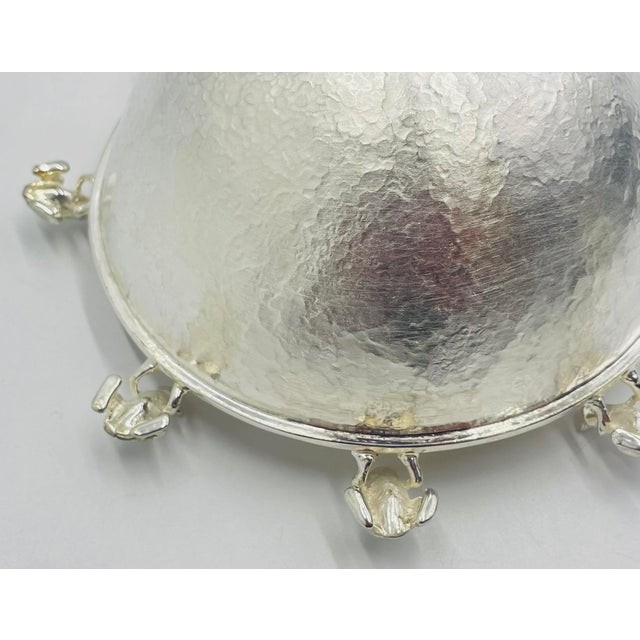 1980s Emilia Castillo Serving Molcajete Bowl & Spoon, Mexican Modern Silversmithing For Sale - Image 13 of 18