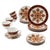 Modern 20 Piece Porcelain Dinnerware Set for 4 For Sale