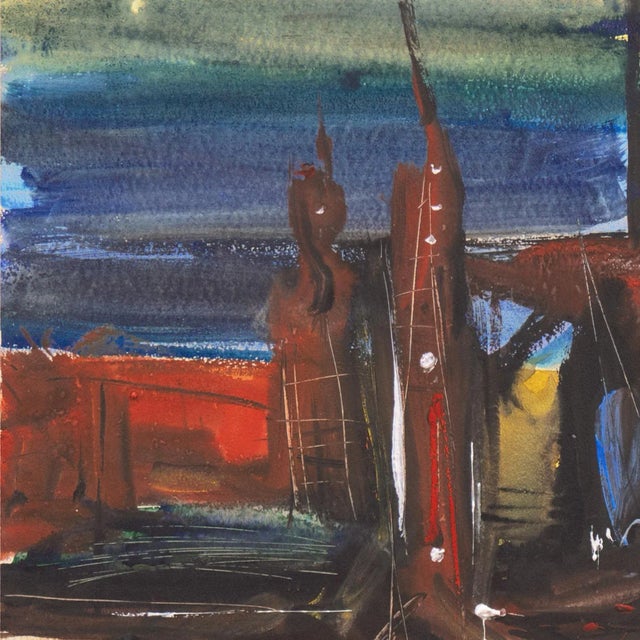 Abstract 'Abstract' by Arthur McKay, Canadian Modernist, Regina Five, Post Painterly Abstraction, New York Museum of Modern Art For Sale - Image 3 of 9