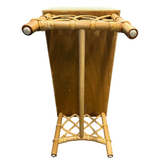 Pair Amanda Lindroth Rattan Benches For Sale In Miami - Image 6 of 11