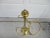 Vintage Freestanding Brass Four Ring Towel or Scarf Rack For Sale - Image 10 of 11