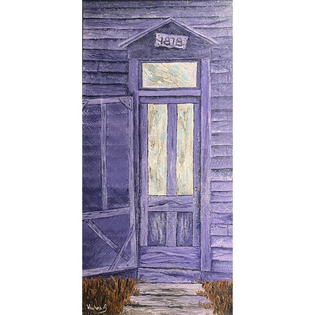 RARE 1969 Original Oil on Canvas Painting by Andrew William Vachon Title: Jesse James, The Studio Artist: Andrew William...