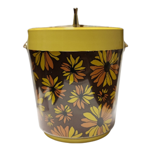 Mid 20th Century Mid Century Modern West Bend Thermo Serv Daisy Ice Bucket