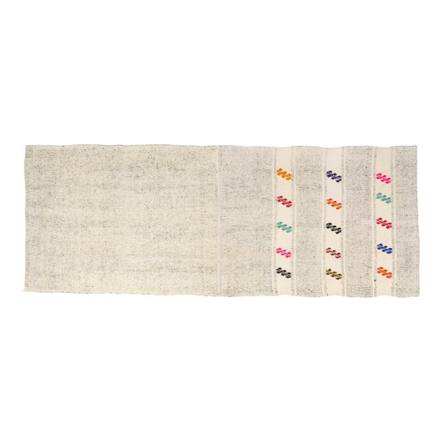 Vintage Geometric Kilim For Sale