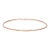 Vintage Portuguese Bangle Bracelet 19k Rose Gold 8" Estate Fine Jewelry For Sale
