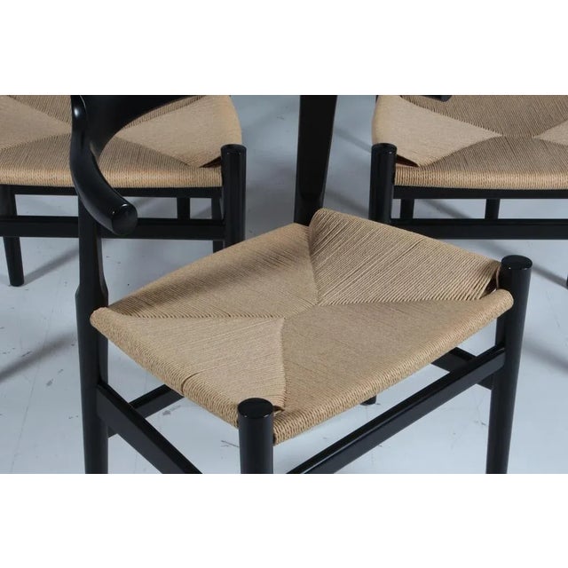 Early 21st Century PP68 Armchairs attributed to Hans J. Wegner for PP Møbler, Denmark, 2010s, Set of 6 For Sale - Image 5 of 12