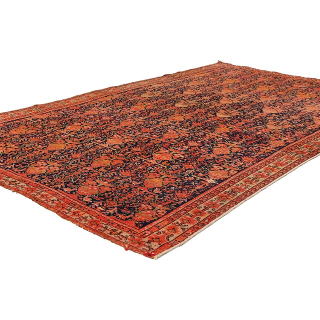 79500 Antique Persian Senneh Rug, 03'10 x 06'03. A Sacred Vigil: Late 19th Century Persian Senneh Masterpiece of Tribal...