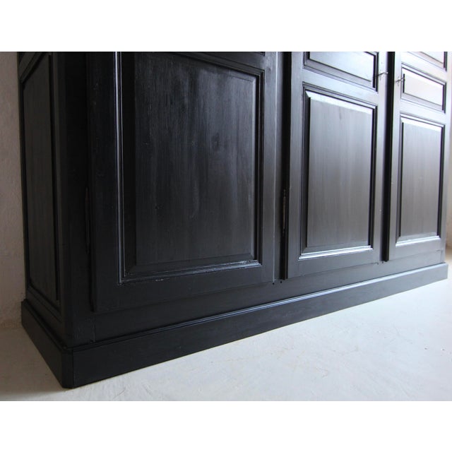 Large Vintage Black Wardrobe For Sale - Image 18 of 18